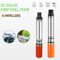 Pompe à vis à faible pression portable à courant continu 24V WEDO ZQJD-450-24-6, pompe à eau submersible pour puits profond, pour énergie solaire et batterie