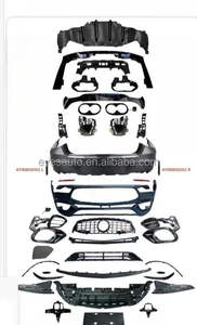 Conjunto de Parachoques Delantero para <span class=keywords><strong>Mercedes</strong></span> CLA45s AMG, 12V, Acero Inoxidable, Pieza de <span class=keywords><strong>Tuning</strong></span> de Lujo para <span class=keywords><strong>CLA</strong></span> Coupé <span class=keywords><strong>Shooting</strong></span> <span class=keywords><strong>Brake</strong></span>, Fácil Instalación - Product Image 3