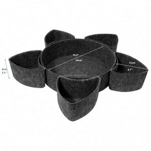 High Quality Felt Drawer Organizer <b>Tray</b> Desktop <b>Storage</b> Organizer <b>Tray</b> for Coins and Jewelry and Sundries with Factory Price - Product Image 2