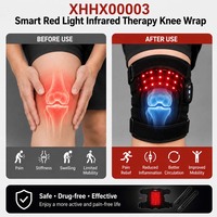 VU 660nm & 850nm Wiederaufladbares Nahinfrarot-Lichttherapiegerät Vibrations-Kniemassagegerät zur Schmerzlinderung