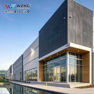 Entrepôt métallique préfabriqué pour la protection des marchandises en vrac destiné aux entreprises manufacturières avec plans d'érection de structure en profil Q355B - Product Image 1