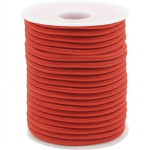 Cuerda Elástica Roja de Grado Marino de 4 mm 5/32" x 50 pies, Cuerda Elástica de Alta Resistencia para Sujetar Kayaks, Campamentos, Actividades al Aire Libre y Manualidades - Product Image 1