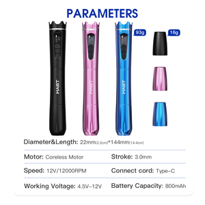 Máquina de Tatuaje <span class=keywords><strong>Mast</strong></span> Tattoo <span class=keywords><strong>Pen</strong></span>, Equipo Profesional para Tatuajes, Venta al Por Mayor, OEM - Product Image 6