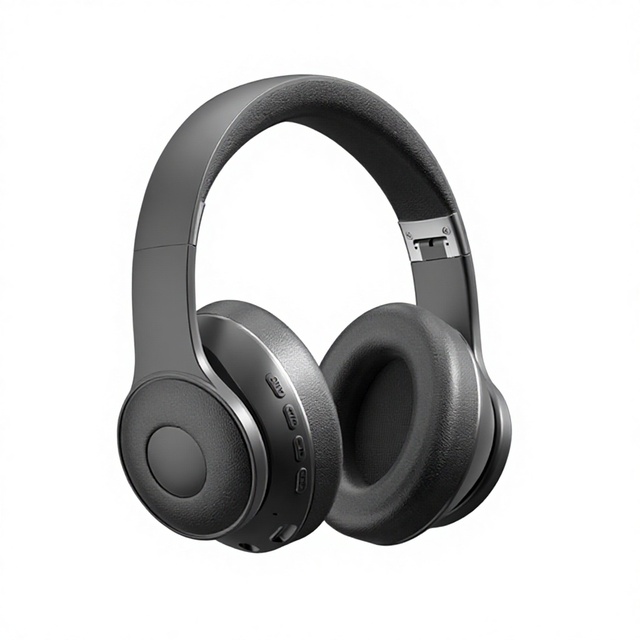 Luxury Metal Design Over-ear Wireless Headphones with ANC Noise Reduction, High Battery Life for Business Travel