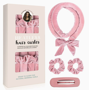 Rouleau à cheveux sans chaleur, ruban de bouclage pour dormir, épingle à cheveux en velours, accessoire de bouclage pour des boucles naturelles du matin - Product Image 1