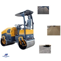 Compacteur routier vibrant à double tambour de marque NP, moteur diesel, prix compétitif