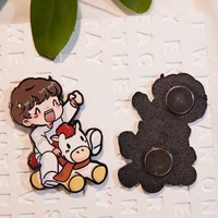 Épingles en métal anime personnalisées de haute qualité LGC, badges en émail dur pour cadeau et collection