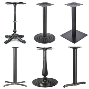 Personalizado al por mayor Pedestal Base <span class=keywords><strong>DE</strong></span> LA MESA <span class=keywords><strong>de</strong></span> <span class=keywords><strong>pata</strong></span> ajustable <span class=keywords><strong>de</strong></span> hierro fundido <span class=keywords><strong>de</strong></span> acero inoxidable café comedor Bar Metal Mesa Base muebles patas - Product Image 1