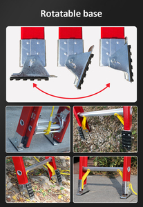 Lineman an toàn FRP cách điện Kính thiên văn thang sợi thủy tinh mở rộng thang - Product Image 5