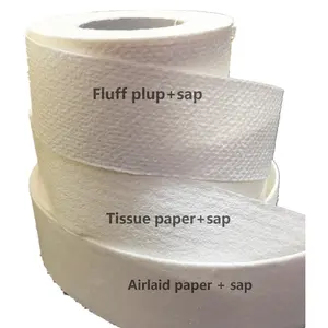 फुलाना लुगदी कागज सैनिटरी नैपकिन कच्चे सामग्री एसएपी कागज लकड़ी लुगदी कागज