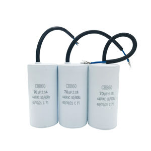<span class=keywords><strong>Condensateur</strong></span> de fonctionnement du <span class=keywords><strong>moteur</strong></span> à courant alternatif CBB60 70uf avec connexion de câble pour la vidange de la pompe et l'utilisation de la machine à laver - Product Image 4