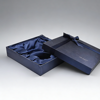 Caja de Archivo Rígida de Cartón Corrugado Negro Personalizada OEM ODM con Relieve, Recubrimiento UV, Reciclable, Logotipo Personalizado, Disponible en Stock