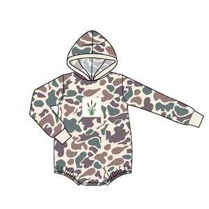 Ropa de Camuflaje Personalizada para Niños, 95% Algodón, 5% Elastano, Sudadera con Capucha, Mameluco Tipo Burbuja para Bebé, Ropa de Moda para Recién Nacidos - Product Image 3