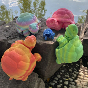 Jouet anti-stress tortue marine imprimé en 3D, créatures articulées imprimées en 3D, articles pas chers, motifs de dragon originaux - Product Image 4