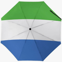 Parapluie entièrement automatique de haute qualité imprimé avec les drapeaux des pays du continent africain (Rwanda, Afrique du Sud, Somalie, Sierra Leone, Sénégal) – Style national créatif