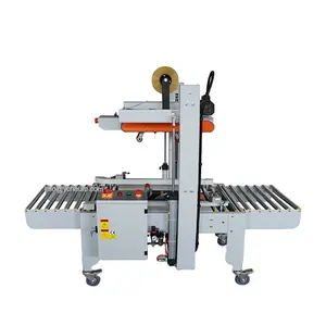 110 V Volautomatische Pneumatische Kleine Kartonnen Doos Taping Sealer Machine Met Ce Voor Drankenindustrie