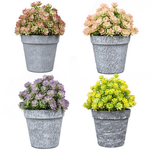 Plantas en maceta falsas, flores artificiales, bonsái de plástico para decoración de interiores, exteriores, hogar y oficina - Product Image 5