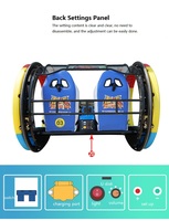 Simulateur de conduite rotatif à 360 degrés avec télécommande, voiture roulante pour parc d'attractions extérieur