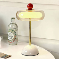 Lampe de table à LED à intensité variable commandée par commande tactile pour salon, chambre à coucher, luxe