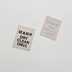 Etiquetas de Ropa Tejidas Ecológicas de Tamaño Personalizado, Color Personalizado, Diseños Personalizados, Etiquetas de Cuello de Algodón Plegables por un Lado de Alta Densidad - Product Image 6