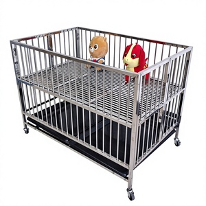Dog Display <strong>Cage</strong> Stainless Steel Frame Rectangular Shape for Pet Store &amp; Dog <strong>Show</strong> Use - Product Image 2