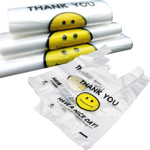 HDPE shopping bag plastic t-shirt bag vest bag