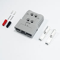 Connecteur de batterie pour chariot élévateur avec contact auxiliaire 2 broches SRE160 SBE160A 320A Rouge Compatible avec Rema