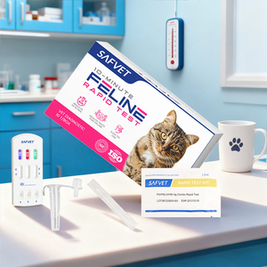 Kedi Fiv Felv Fcov testi antijen testi Felv Fiv Fcov Ag parazitler kedi için hızlı Test kiti - Product Image 3
