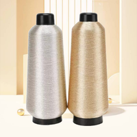 Factory Japanese Metallic Film Lurex Bright Color Pure Gold Sliver Yarn Metallic Embroidery Yarn MS Type