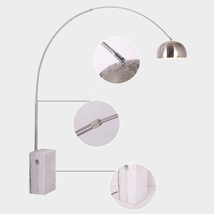 โคมไฟตั้งพื้นสำหรับอ่านหนังสือ ดีไซน์ทันสมัย ตกแต่งห้องนอนและโรงแรม พร้อมฐานหินอ่อน - Product Image 4