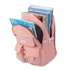 2024 Custom Design High Quality Nylon Women's School <b>Bags</b> Waterproof Zipper Closure Beautiful Mochilas Escolares for Girls - Product Image 3