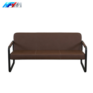 أريكة انتظار معدنية بثلاثة مقاعد بتصميم عصري شائع للمكاتب والمطارات وصالونات الانتظار - Product Image 2