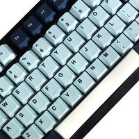 Personalized Dye-Sub Mizu Keycaps Pbt 129 Keys Layout Cherry Profile Keycaps for 61/87/104/108 Mx Switch Mechanical Keyboard