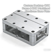 Cadre de bureau en aluminium sur mesure, usiné CNC |   Plaque de base en acier inoxydable usinée CNC, usinage par électroérosion à fil pour machine de fraisage industrielle