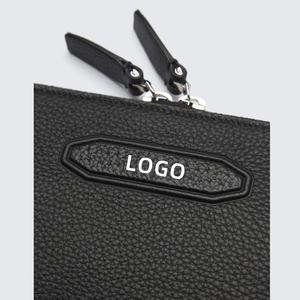 高品质定制皮革拉链领带展示领带旅行箱 - Product Image 4