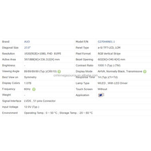 100% nouveaux modèles lcd complets G270HAN01.1 prêts à expédier des écrans lcd - Product Image 4