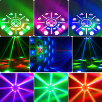 Projecteur professionnel 150W à 8 bras, effet œil de bison, lumière mobile RGBW, faisceau laser, éclairage de scène avec contrôle DMX512 et sonore pour DJ, KTV, discothèque, bar