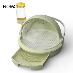 Boîte de transport pour hamster NOMOY PET, couleur <span class=keywords><strong>vert</strong></span>, bleu, jaune, avec bouteille d'eau - Product Image 4
