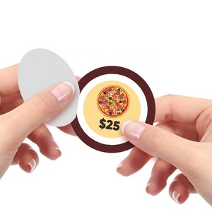 Billets à gratter personnalisés pour cartes, pizzas et prix, impression numérique, gagnant instantané, conception gratuite - Product Image 4