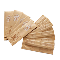 Sachet plat personnalisé à scellage arrière, qualité alimentaire, résistant à l'humidité, imprimé, pour poudre, épices, café, suppléments