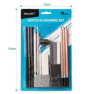 Sinoart Schets Potlood Set Leverancier 18Pcs Potlood Set Tekening Schets Inclusief 3 Houtskool Potloden - Product Image 3