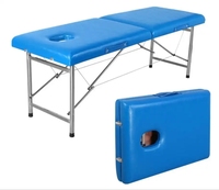 Table de Massage pliante portable en acier inoxydable et silicone lit de Massage à usage domestique avec bouchons AU US EU caractéristique nettoyeur de pores