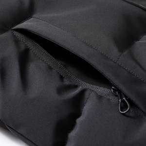Winter Casual Padding <b>Vest</b> 100% Polyester Custom Logo Puff Warm Puffer <b>Men's</b> Turtleneck Zipper Closure Sleeveless Outerwear - Product Image 6