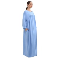 Abaya musulmane arabe grande taille, jupes longues, respirante, en polyethersulfone, infroissable, de haute qualité, personnalisable, élégante et traditionnelle