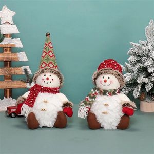 Figura de Muñeco de Nieve Luminoso, Paquete de 2, Centro de Mesa Festivo para las Fiestas, Regalo con Efecto de Brillo Cálido - Product Image 2