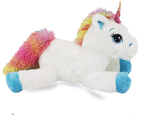 Peluche <span class=keywords><strong>licorne</strong></span> <span class=keywords><strong>blanche</strong></span>, jouet personnalisé, pour garçon et fille, jolie en peluche, découpé, 1 pièce - Product Image 3
