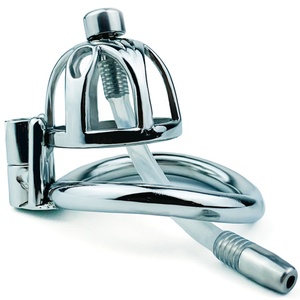 FRRK New Cock Cage Confinement Adult Sex <b>Toy</b> Male Chastity Device Short Chastity Cage <b>for</b> <b>Men</b> Sturdy Sex Tool - Product Image 1