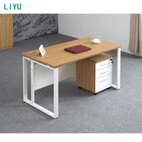 Meubles de bureau exécutifs convertibles en forme de L Liyu Modern, table en bois commerciale pliable et extensible, bureau d'ordinateur pour la maison et l'école