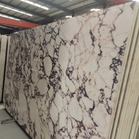 Grandes dalles de marbre violet Bulgari de luxe, dalles de pierre naturelle polies pour la décoration intérieure haut de gamme