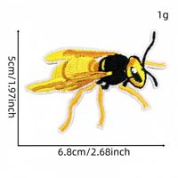 Patchs brodés thermocollants insectes colorés (blattes)